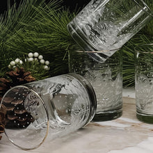 Load image into Gallery viewer, Vintage Libby Winter Wonderland Double Old Fashioned Glasses, Set Of 5
