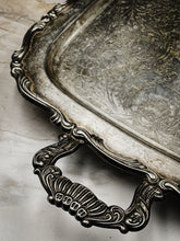 Load image into Gallery viewer, Vintage Ornate Footed + Handled Tray
