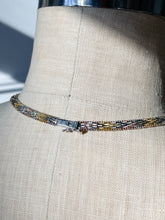 Load image into Gallery viewer, Vintage Sterling Silver 1930&#39;s Tri-Tone Riccio V Necklace
