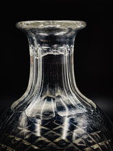 Load image into Gallery viewer, Vintage Diamond Pattern Cut Crystal Decanter
