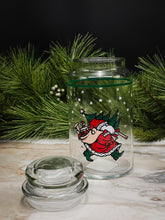 Load image into Gallery viewer, 1990&#39;s Anchor Hocking Santa Canister with Seal Lid

