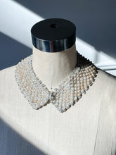 Load image into Gallery viewer, Vintage Reversible Faux Pearl Collar Bib Necklace
