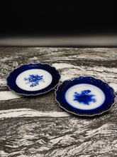 Load image into Gallery viewer, Set of 2 Antique W.H. Grindley Blue Rose Dessert Plates
