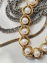 Load image into Gallery viewer, Vintage Napier Large Caged Faux Pearl Necklace
