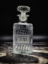 Load image into Gallery viewer, Vintage Etched Rye Decanter
