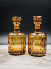 Load image into Gallery viewer, Vintage Amber Glass Decanter
