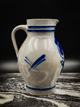 Load image into Gallery viewer, Oversized Handmade White Clay Salt Glazed Stoneware Pitcher
