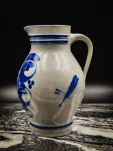 Load image into Gallery viewer, Oversized Handmade White Clay Salt Glazed Stoneware Pitcher
