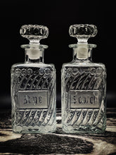 Load image into Gallery viewer, Vintage Etched Rye Decanter
