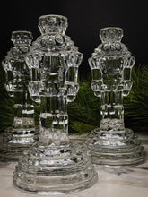 Load image into Gallery viewer, Pair of Vintage Deplomb 24% Lead Crystal Nutcracker Candlestick Holder, Mint Condition
