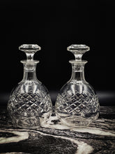 Load image into Gallery viewer, Vintage Diamond Pattern Cut Crystal Decanter
