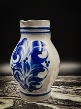 Load image into Gallery viewer, Oversized Handmade White Clay Salt Glazed Stoneware Pitcher
