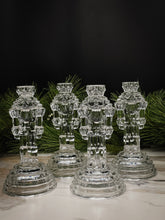 Load image into Gallery viewer, Pair of Vintage Deplomb 24% Lead Crystal Nutcracker Candlestick Holder, Mint Condition
